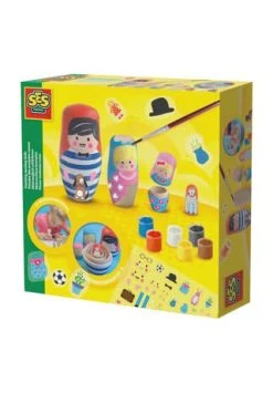 SES CREATIVE® Bastelset "Matroschkas Bemalen" Mehrfarbig