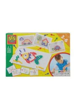 SES CREATIVE® Mosaikbrett "Ich Lerne Mosaike" MEHRFARBIG