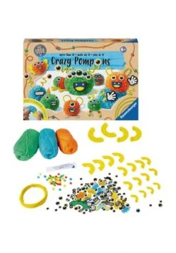 Ravensburger Be Creative Bastelset "Crazy Pompons" MEHRFARBIG -Spielzeug für Kinder Verkäufe unnamed file 1123