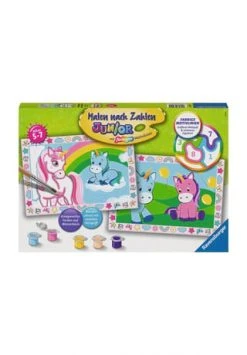 Ravensburger Malen Nach Zahlen Junior Malset "Zauberhafte Einhörner"