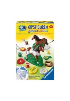 Ravensburger Gipsfiguren Gießen & Bemalen - Pferd BUNT