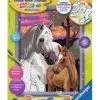 Ravensburger Malen Nach Zahlen "Pferde Im Sonnenuntergang", Glitzer-Effekt Mehrfarbig -Spielzeug für Kinder Verkäufe unnamed file 1187