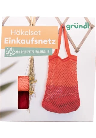 Gründl Häkelset Einkaufsnetz, 200 G ORANGE/ ROT 4 Gründl Häkelset Einkaufsnetz, 200 G ORANGE/ ROT – Bild 2
