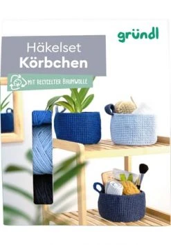 Gründl Häkel-Set "Körbchen", Rund BLAU -Spielzeug für Kinder Verkäufe unnamed file 1203