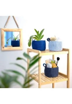 Gründl Häkel-Set "Körbchen", Rund BLAU -Spielzeug für Kinder Verkäufe unnamed file 1204