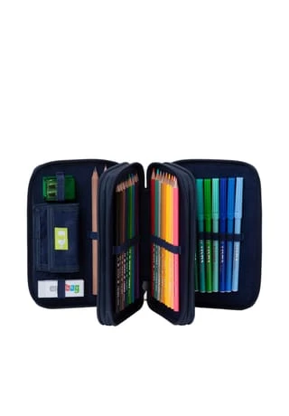 Ergobag Maxi-Mäppchen "Schubi DuBär", Befüllt NAVY/ PINK 8 Ergobag Maxi-Mäppchen "Schubi DuBär", Befüllt NAVY/ PINK – Bild 6