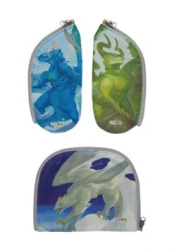 Ergobag Schulranzen Zubehör, Zippies "Drachen", 3 Teiliges Set, Für Kinder Drachen