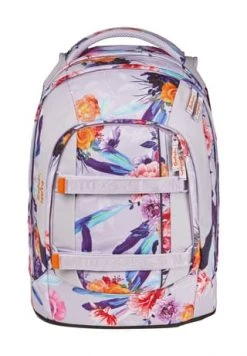 Spielzeug für Kinder Verkäufe 24 Satch Schulrucksack "pack Endless Bloom", Florales Dessin Weiß/ Violett/ Orange