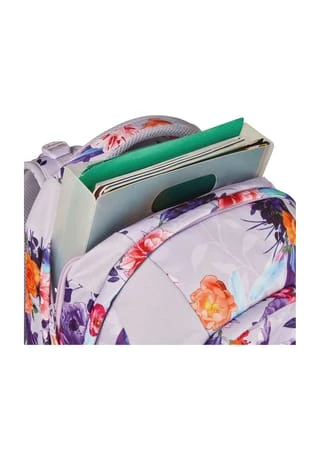 Satch Schulrucksack "pack Endless Bloom", Florales Dessin Weiß/ Violett/ Orange 10 Satch Schulrucksack "pack Endless Bloom", Florales Dessin Weiß/ Violett/ Orange – Bild 8