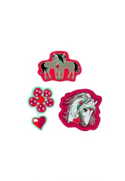 DerDieDas® Wechselbuttons "Summersky", 3-teilig ROT