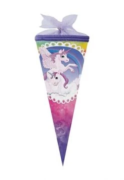 Nestler Schultüte "Pegasus - Regenbogenbunt", 22 Cm LILA