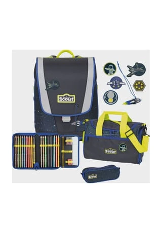 Scout® Schulranzen-Set Ultra Space, 4-teilig, Marine Black Dino 354 4 Scout® Schulranzen-Set Ultra Space, 4-teilig, Marine Black Dino 354 – Bild 2