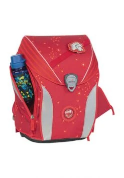 DerDieDas® Schulranzen-Set, 5-teilig, Gepolsterte Schultergurte, Druckknopfverschluss, Volumen 22 L, Für Mädchen Rot -Spielzeug für Kinder Verkäufe unnamed file 44