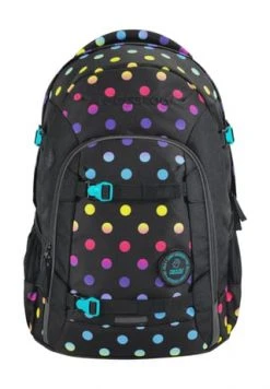 Coocazoo Rucksack "Joker", Punkte, Reflektoren, 25 L MAGIC POLKA