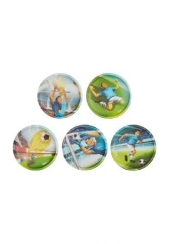 Ergobag Klettie-Set "Fußballstürmer", 7 Cm, 5-teilig, Für Jungen Mehrfarbig