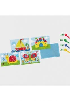 SES CREATIVE® Mosaikbrett Mit Karten MEHRFARBIG -Spielzeug für Kinder Verkäufe unnamed file 972